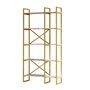 Hanah Home Estantería Vg4-Ge Mármol Blanco y Oro